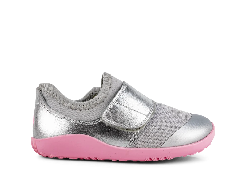 Bobux Dimension Silver Metallic and Candy
