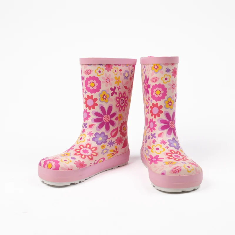 Koel Barefoot Wellie Fuchsia Flowers