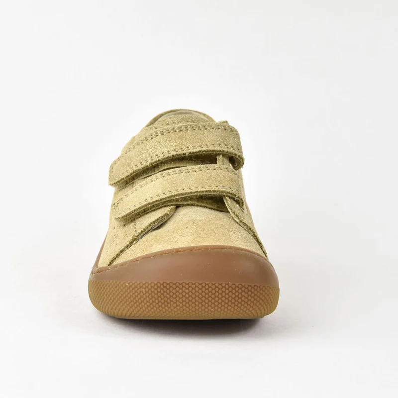 Naturino Barefoot Rabir Velcros Suede Glitter Platinium