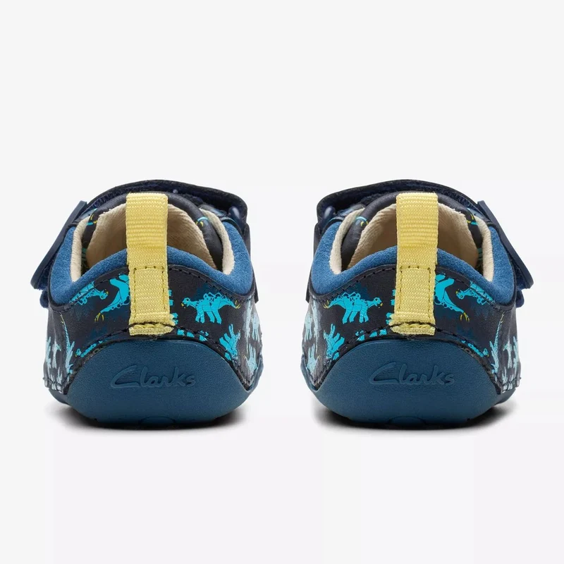 Clarks Tiny Stomp Navy Print