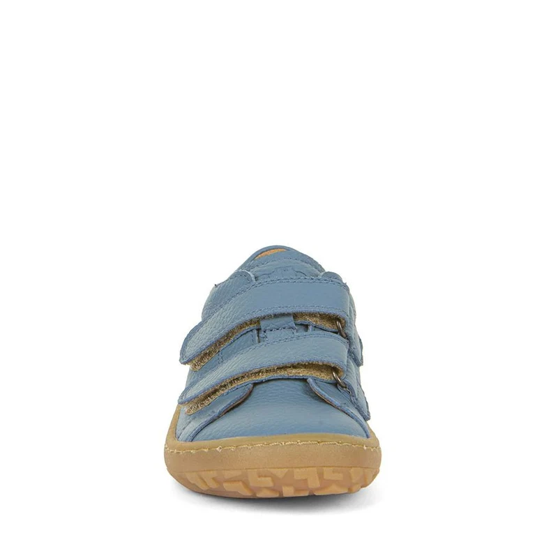 Froddo Barefoot Cuir Velcros Bleu Jeans
