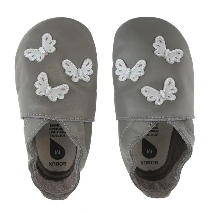 Bobux Chaussons Butterflies Grey