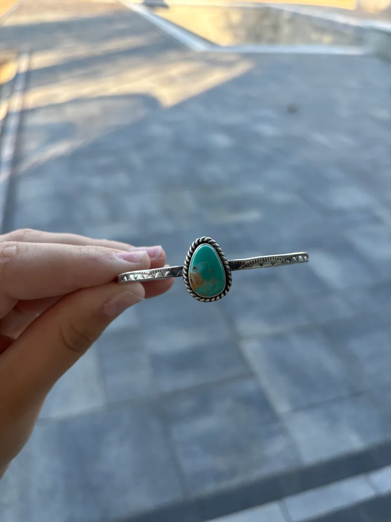 turquoise stone cuff