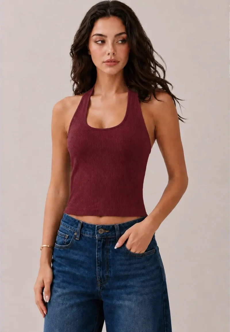 Red Halter Top