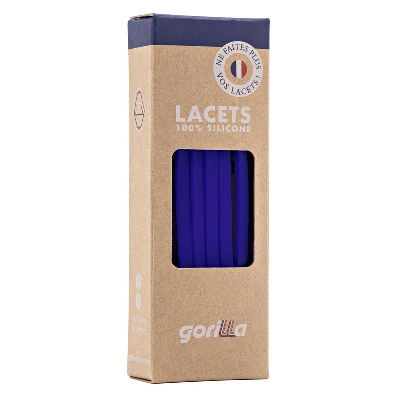 Gorilla Lacets Elastiques Fins Encre