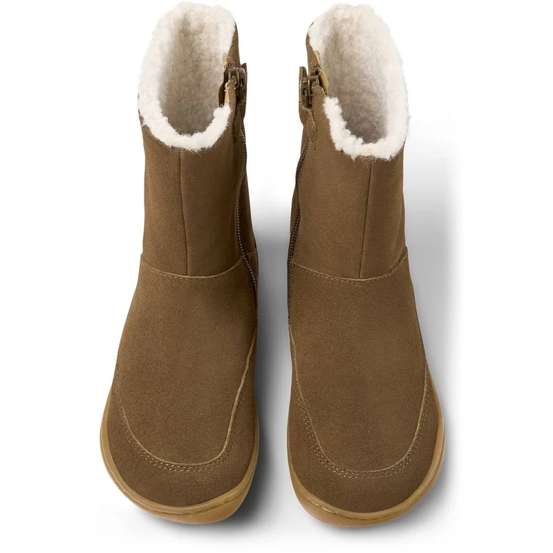 Camper Kids Peu Bottes Fourrées Marron