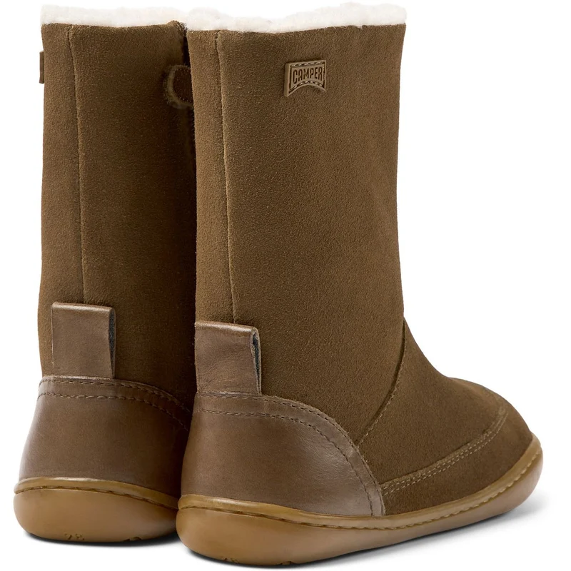 Camper Kids Peu Bottes Fourrées Marron