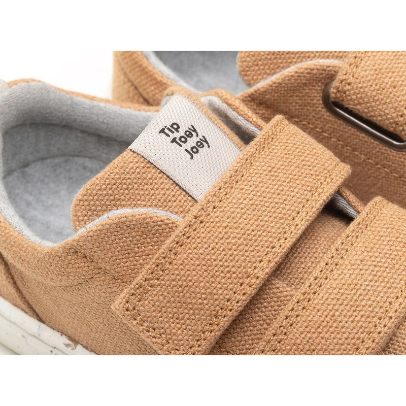 Tip Toey Joey Kidos Sneakers Ramp Green Natural Organic Canvas