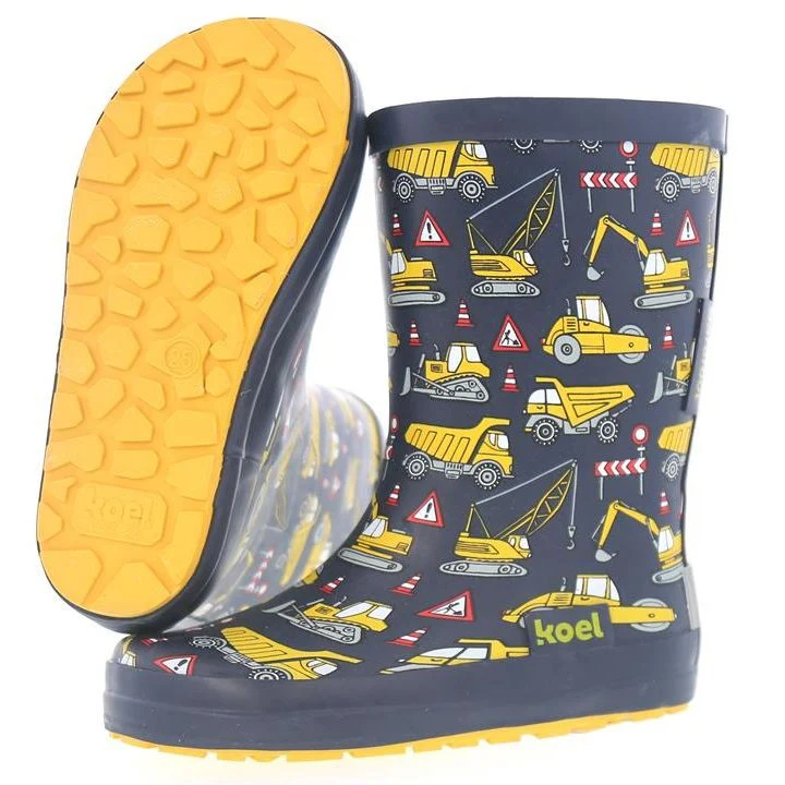 Koel Barefoot Wellie Tractor Blue