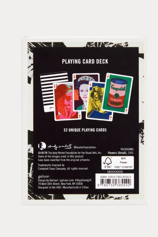 Warhol Pop Art Playing Cards