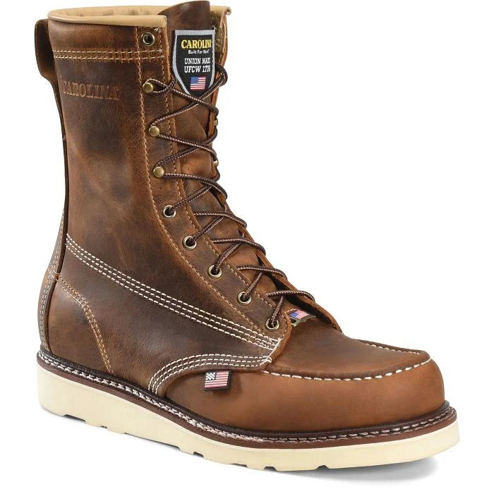 Carolina - AMP USA 8" Moc Toe Work Boot - CA8012
