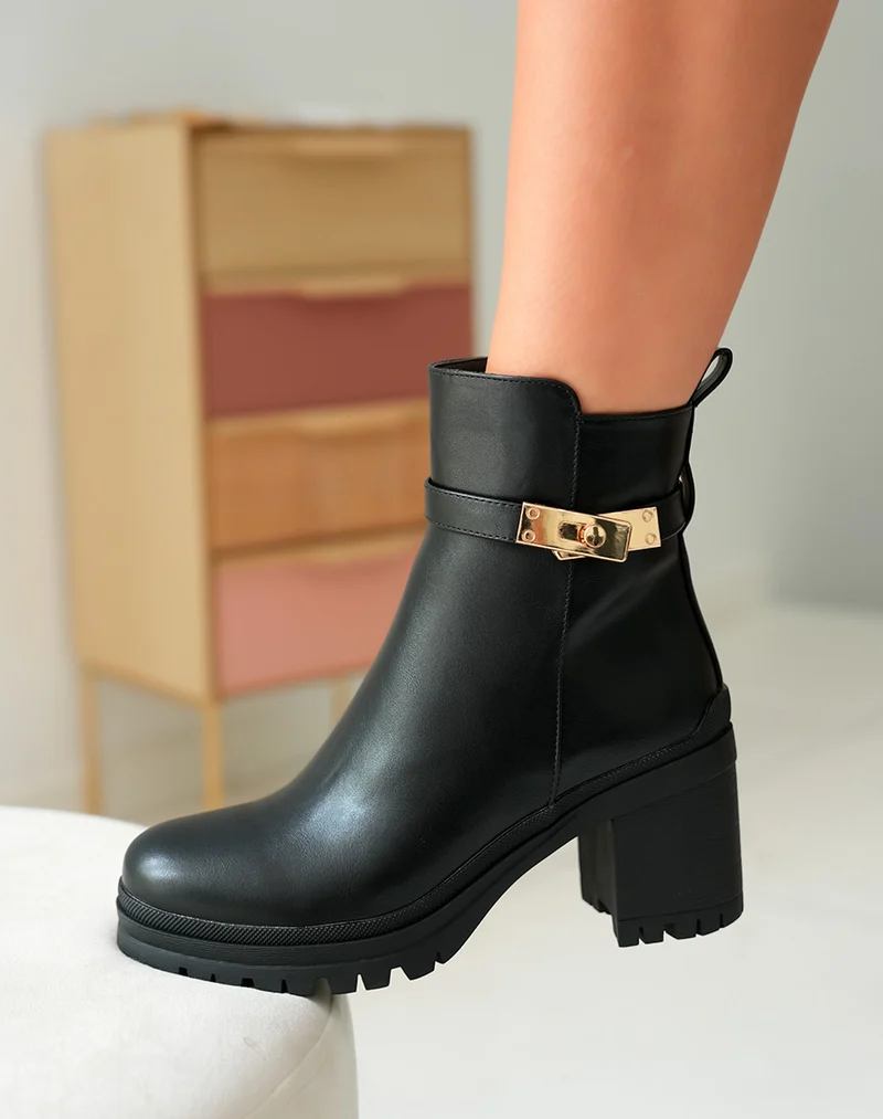 Bottines Femme Noires à Talon Haut