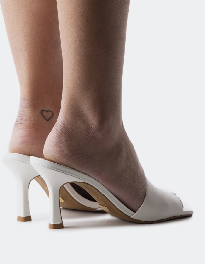 Mylos White Leather
