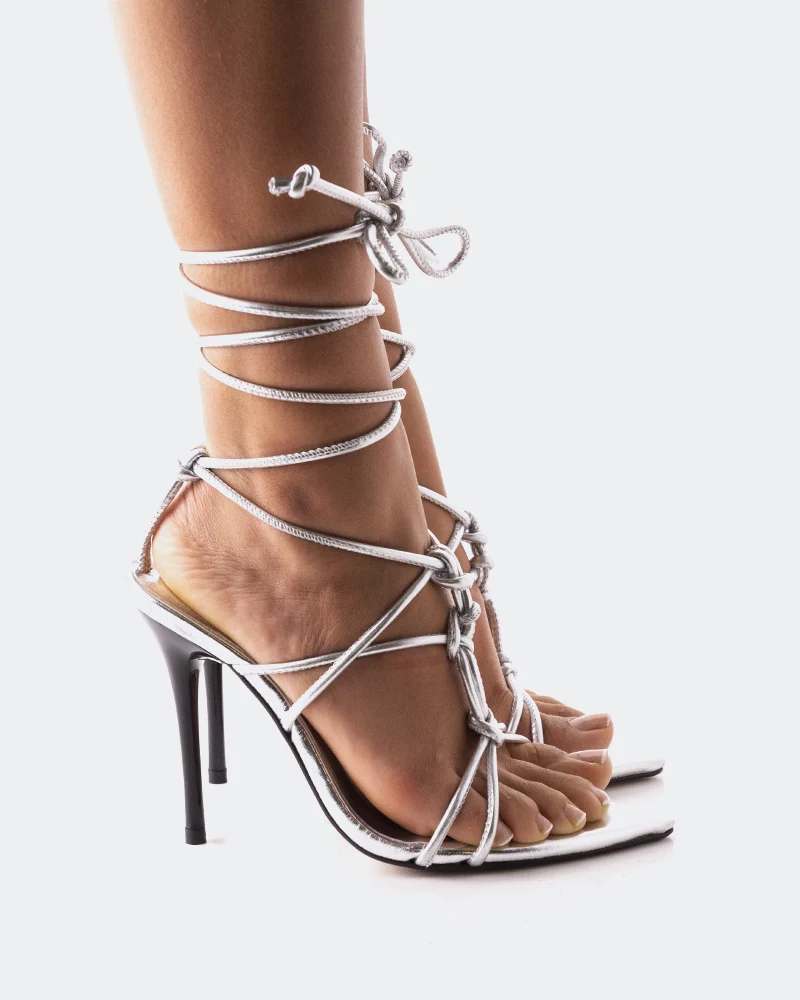 Farida Silver Leather