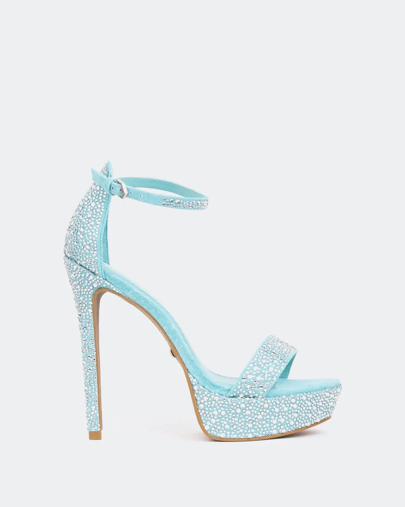Rinna Turquoise Suede
