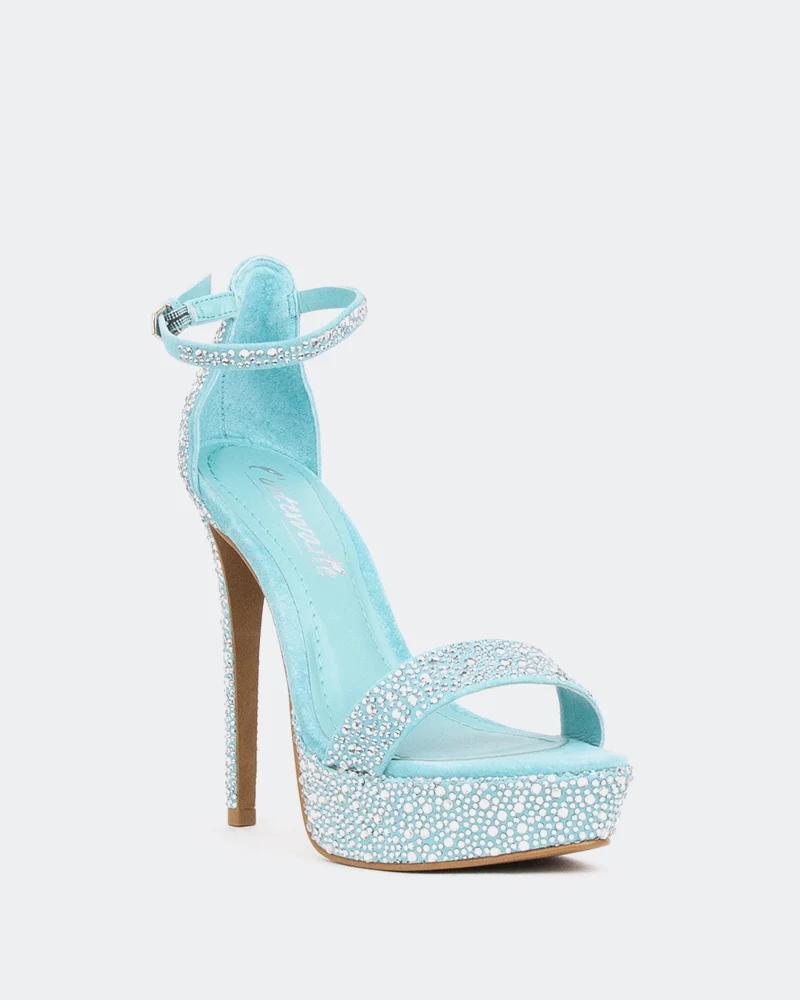 Rinna Turquoise Suede