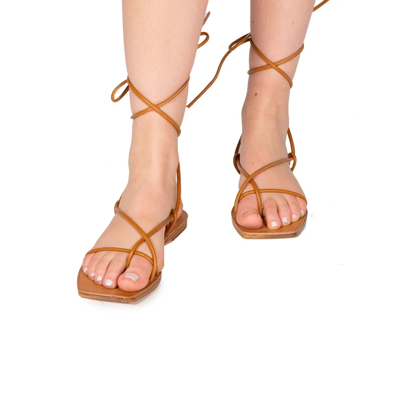 Halima Tan Leather