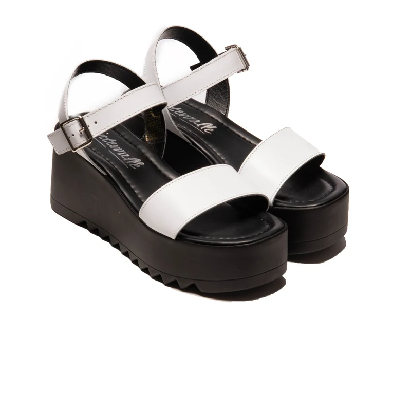 Emmie White Leather