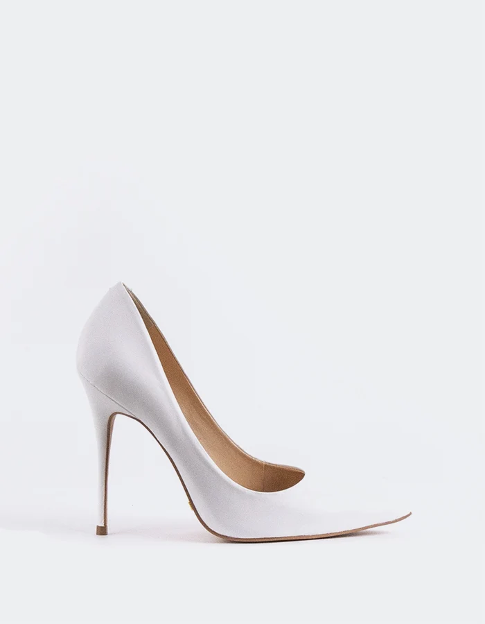 Teeva White Leather