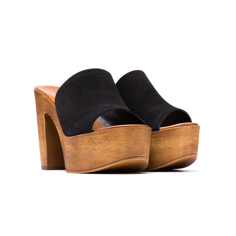 Harini Black Suede