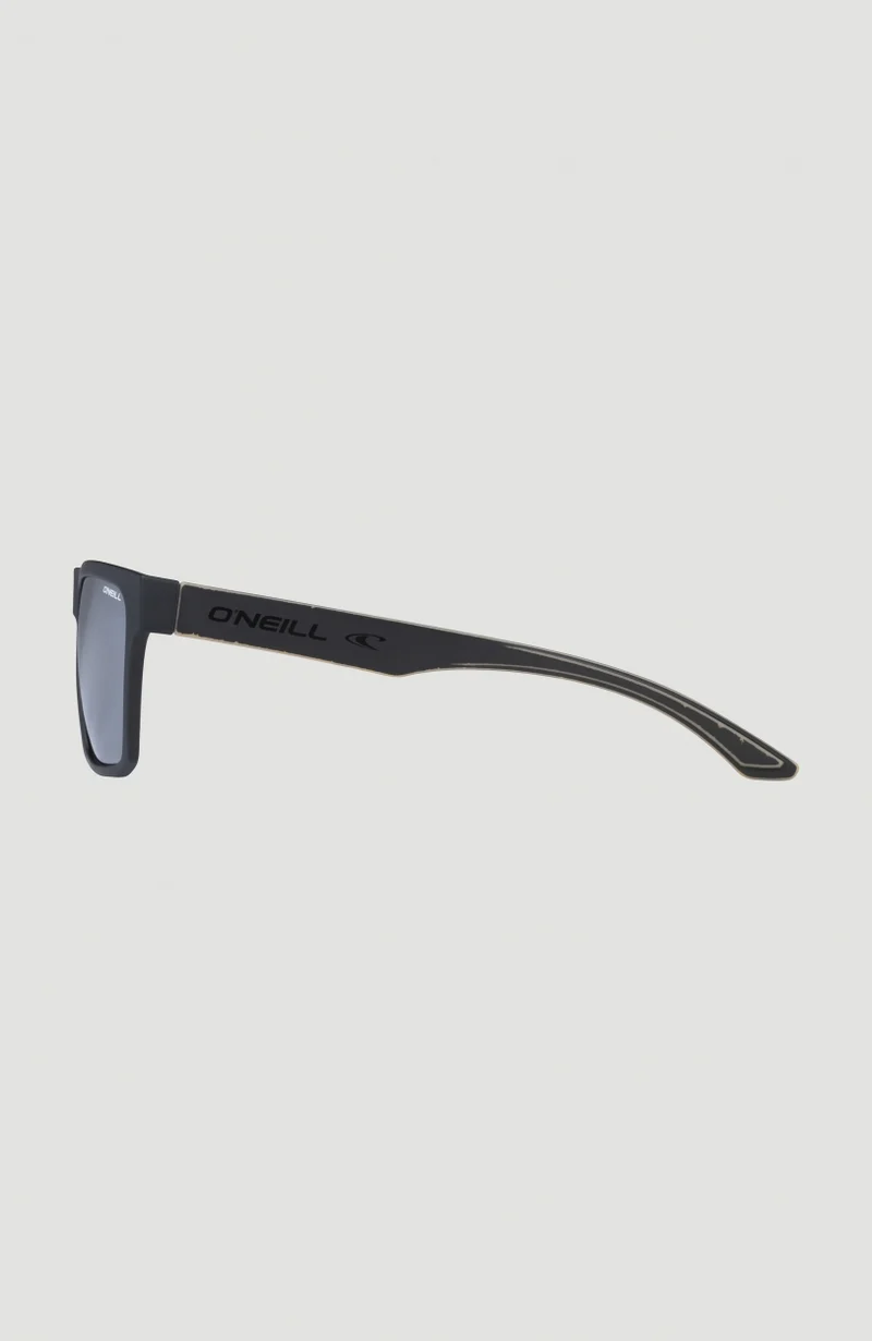 Beacons Sunglasses | MATTE BLACK/ GREEN RETRO PRINT